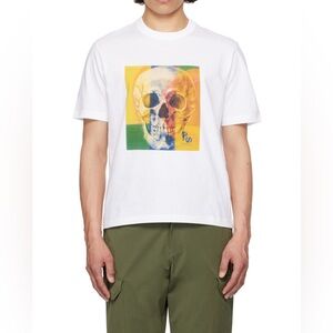 PS by Paul Smith Men’s White Skull T-Shirt
